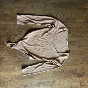 SO Women's Tan Ribbed Bodysuit